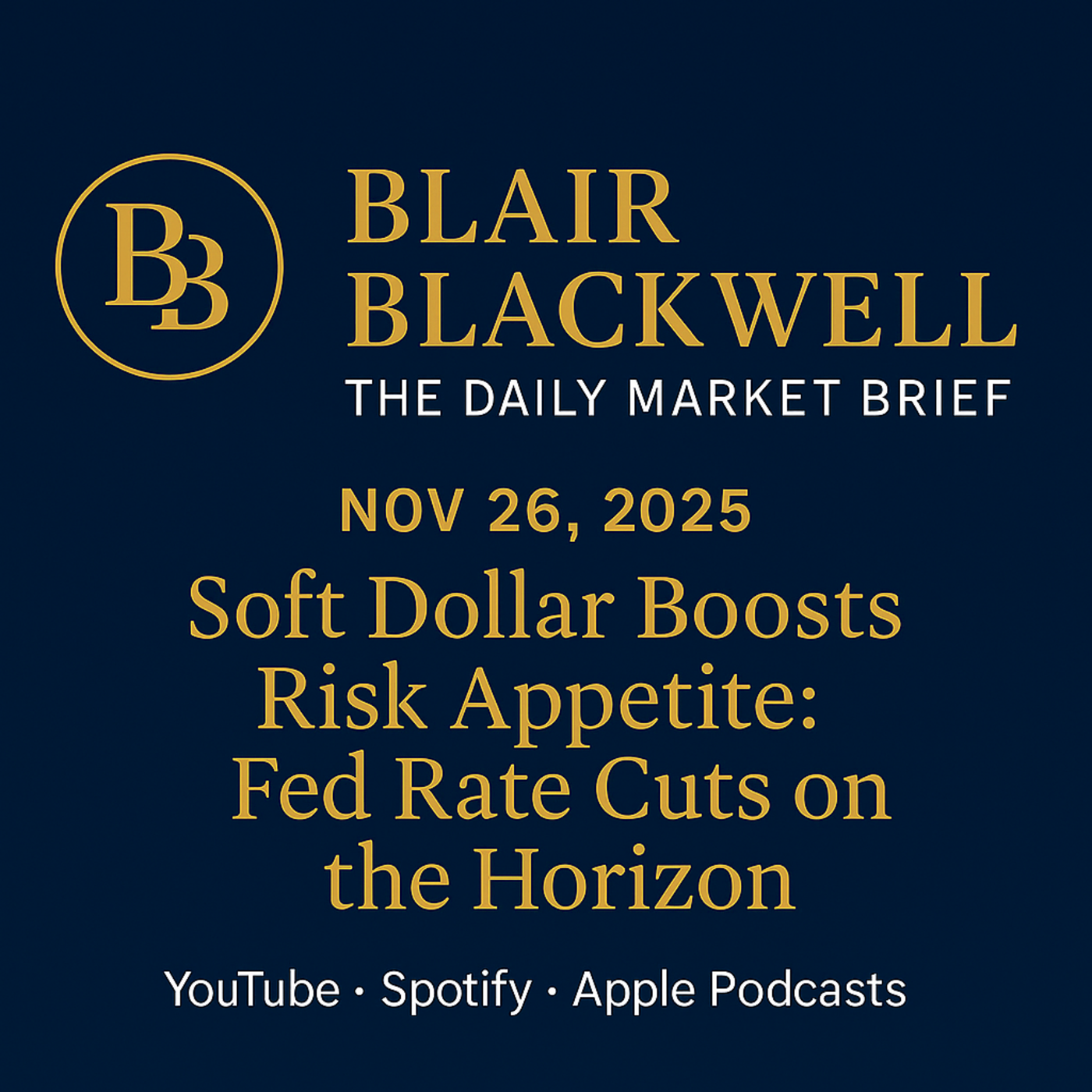Soft Dollar Boosts Risk Appetite: Fed Rate Cuts on the Horizon! episode artwork