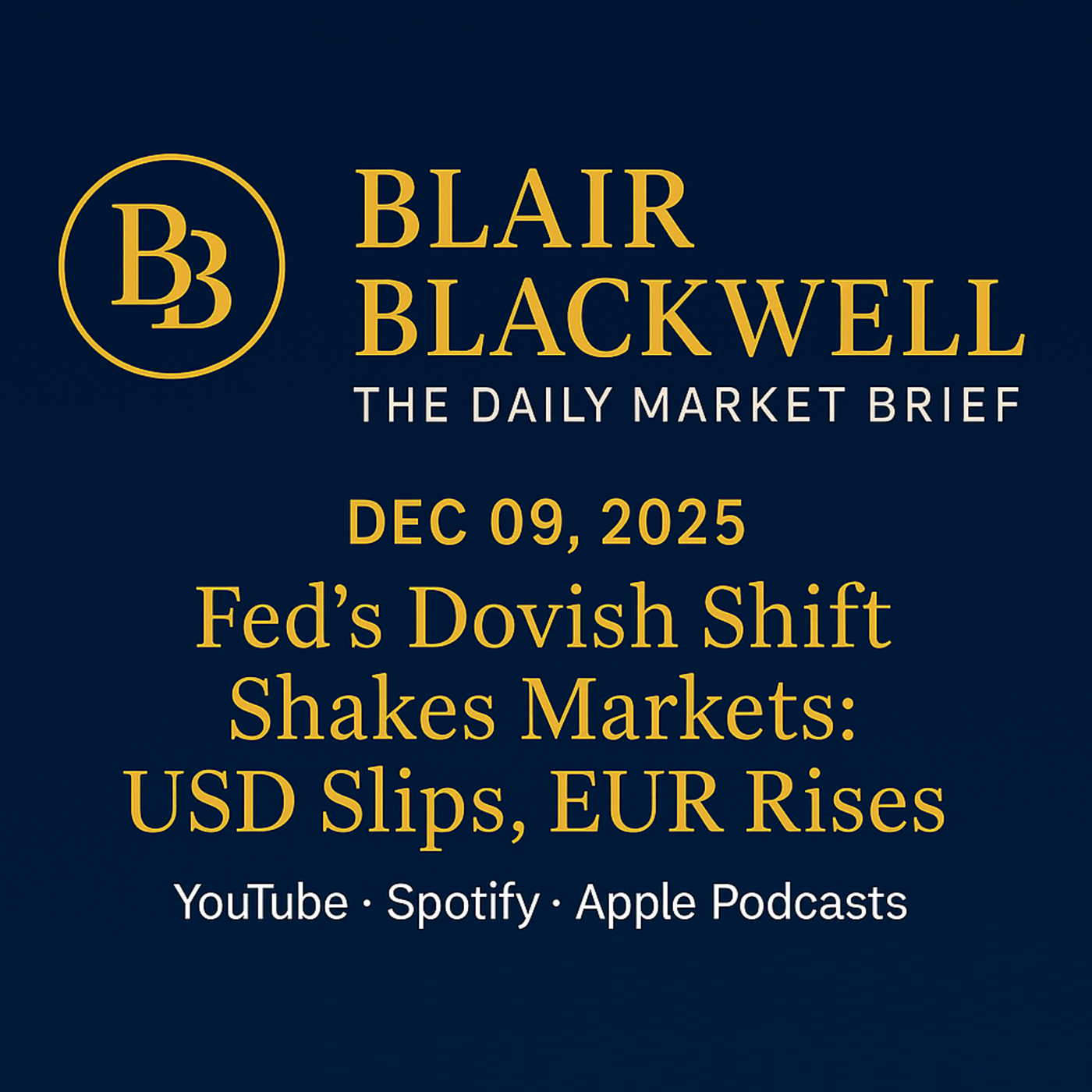 Fed's Dovish Shift Shakes Markets: USD Slips, EUR Rises! episode artwork