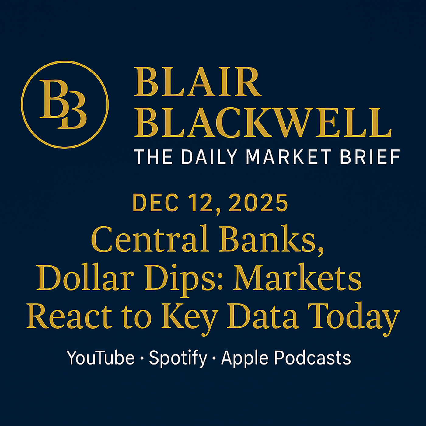 Central Banks, Dollar Dips: Markets React to Key Data Today! episode artwork