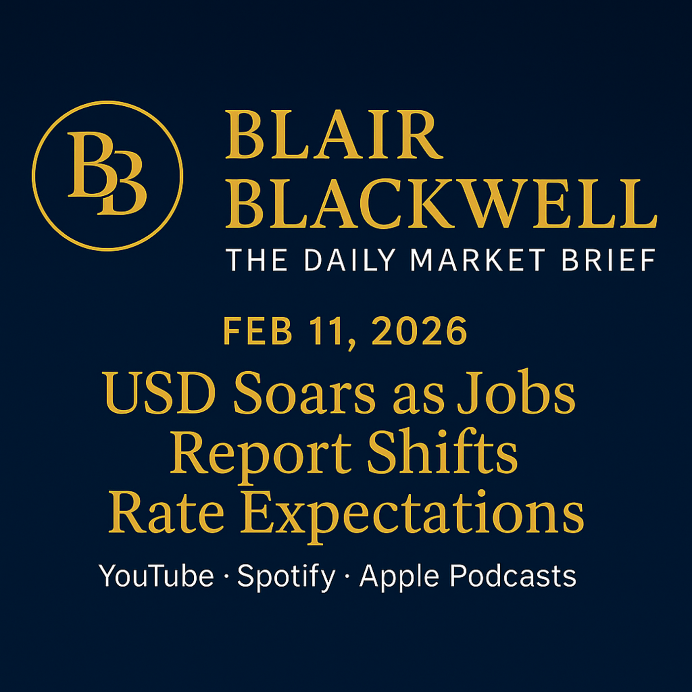 USD Soars as Jobs Report Shifts Rate Expectations! episode artwork